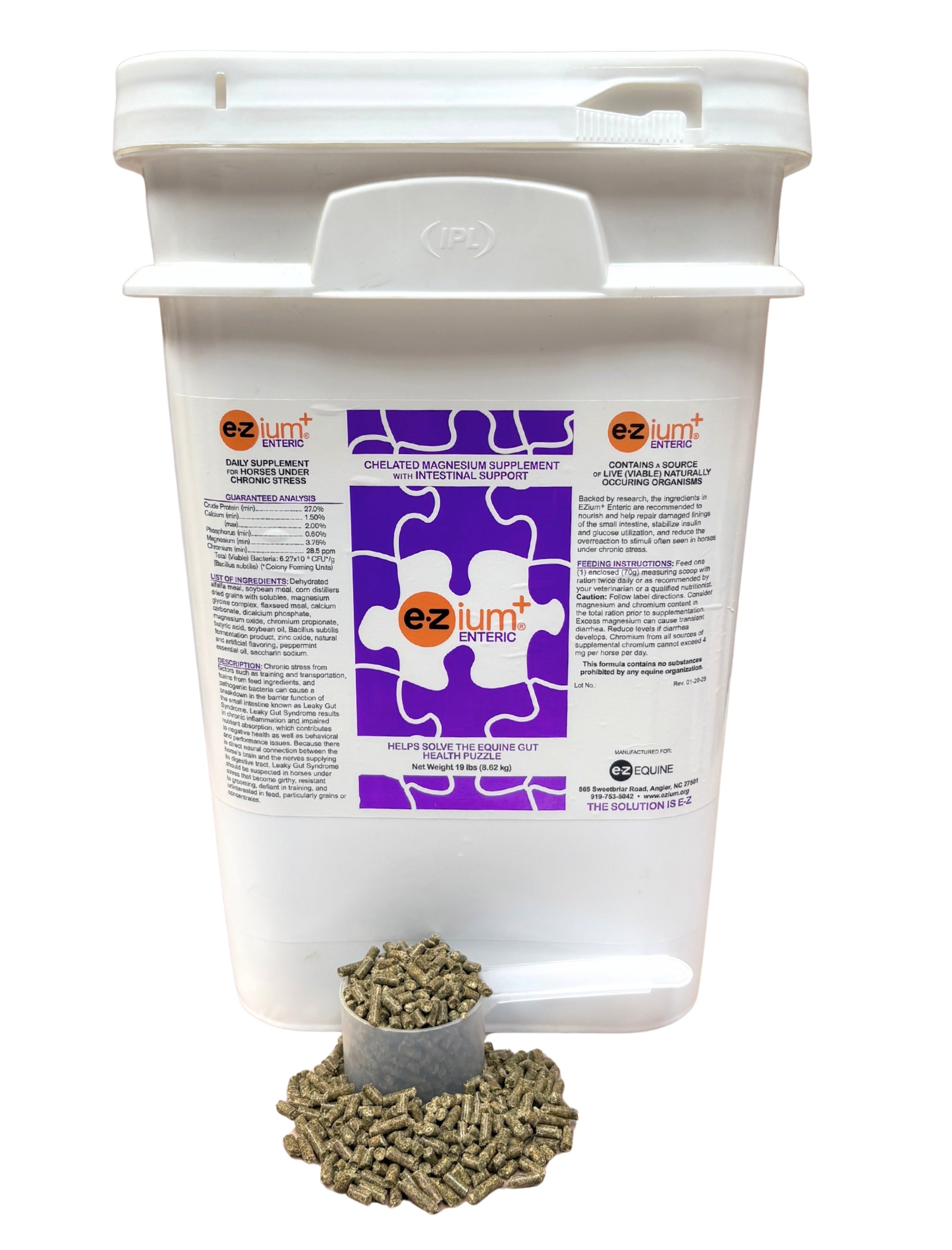 EZium+ Enteric 2 Month Reclosable Pail