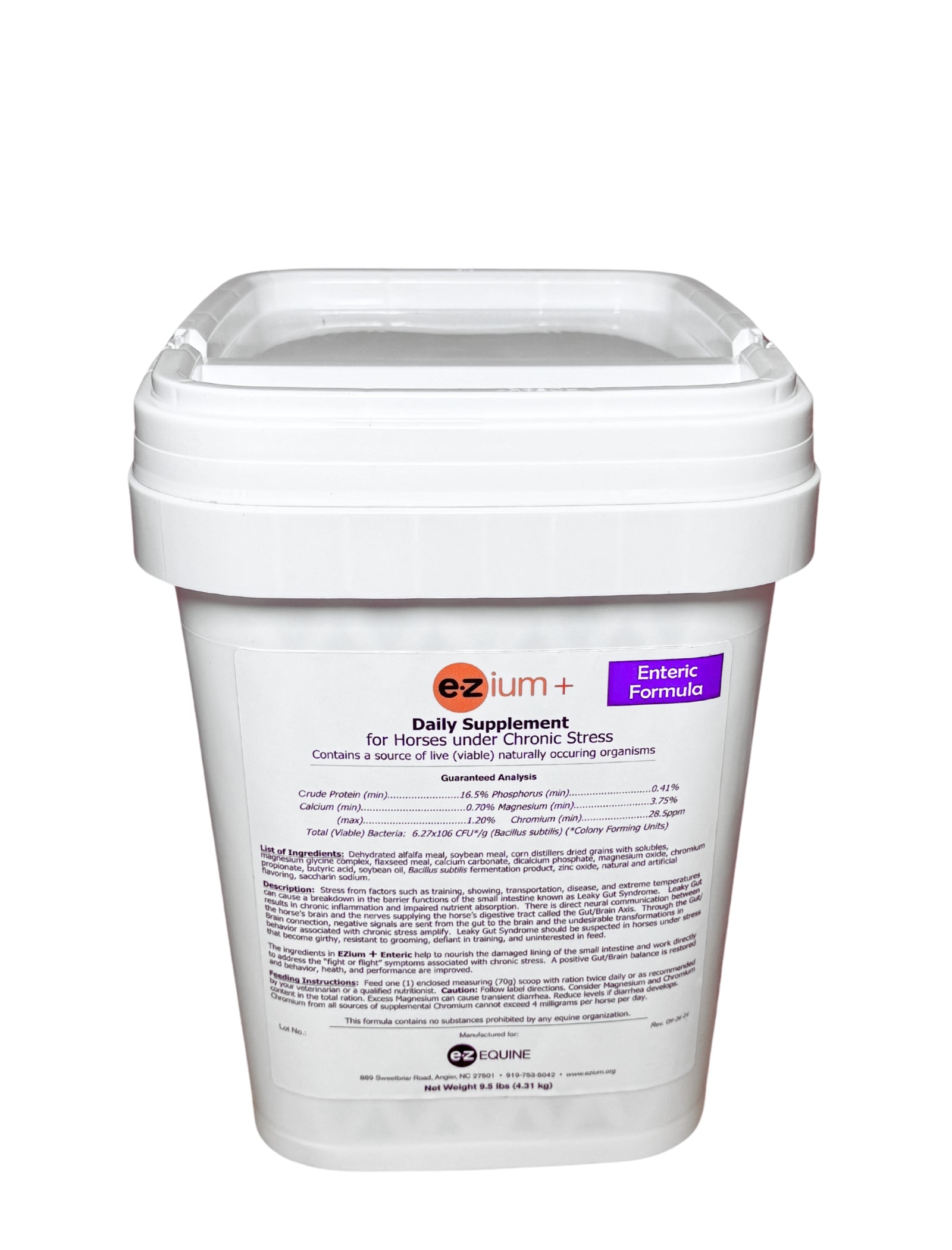EZium+ Enteric 1 Month Reclosable Pail